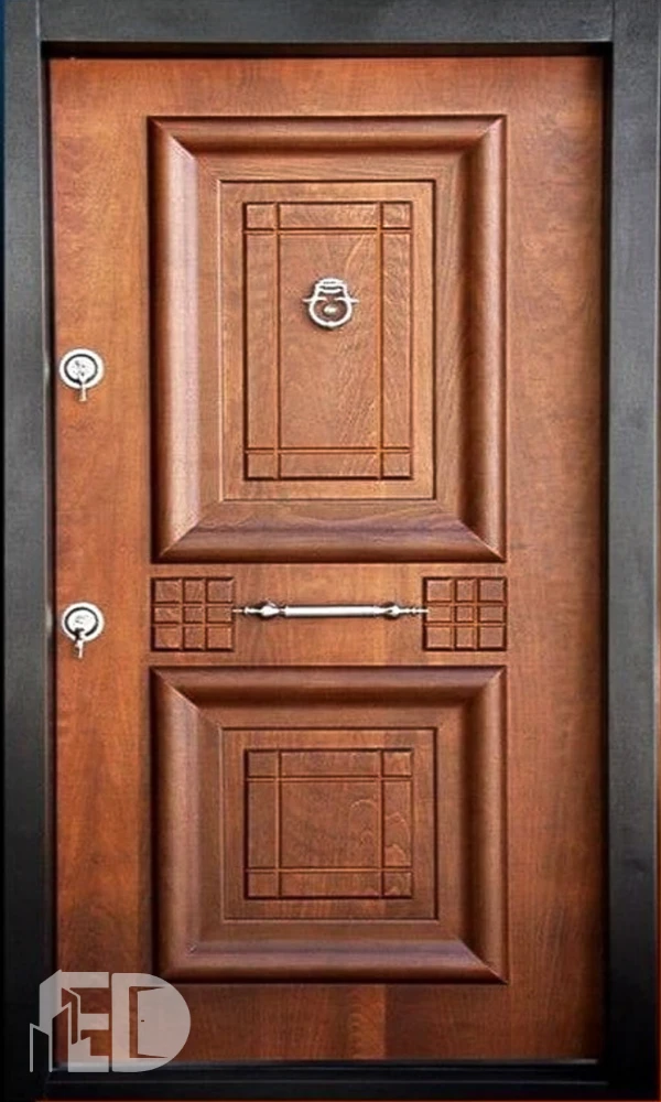 درب ضد سرقت آبنوس روکش طبیعی راش کد RT3025