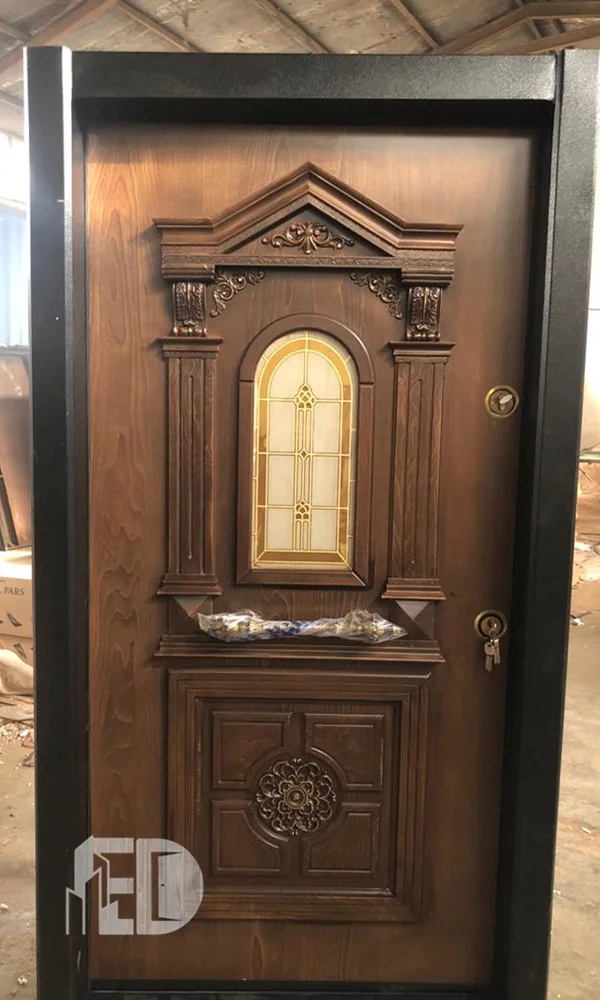 درب ضد سرقت تاوریژ روکش طبیعی راش کد RT3003
