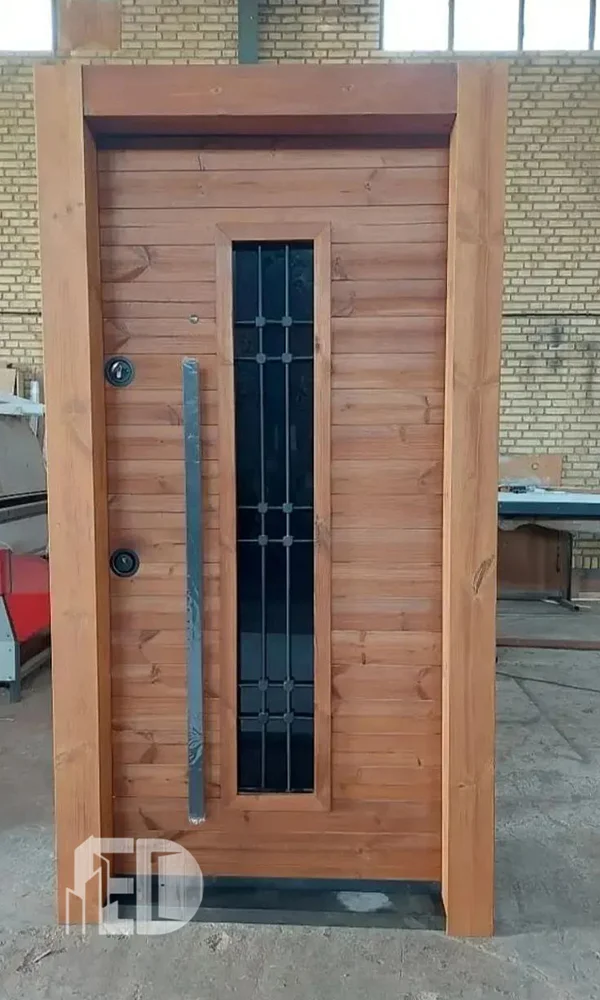 درب ضد سرقت ترمو شیشه نور گذر کد T5003