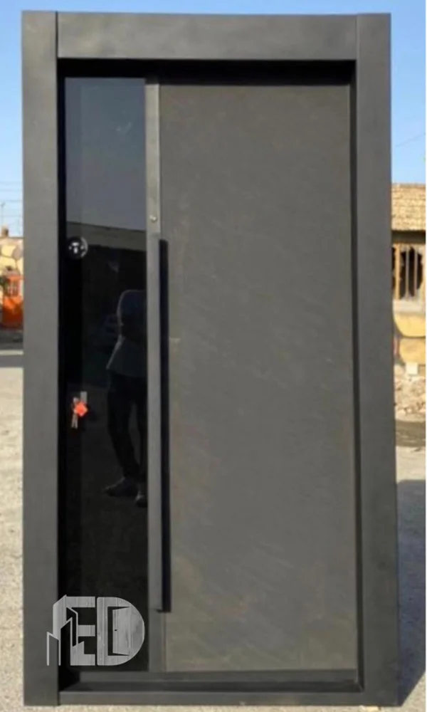 درب ضد سرقت بتن و شیشه (مدرن) کد TM8001