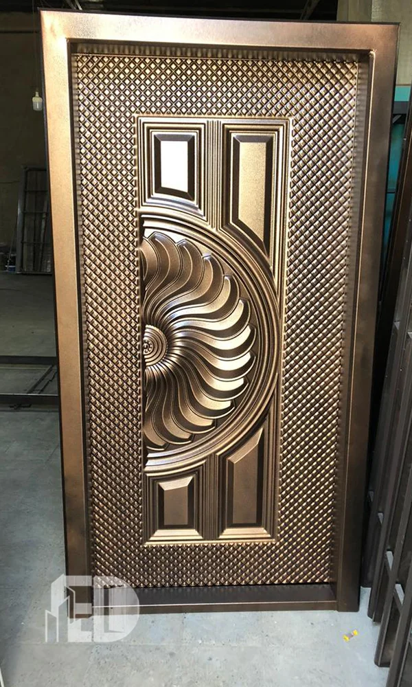 درب ضد سرقت فلزی وارداتی رنگ مسی کد RF4002