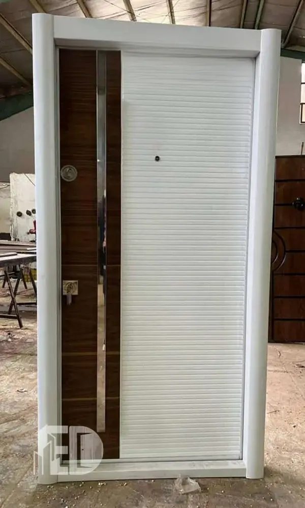 درب ضد سرقت سفید + روکش طبیعی کد RT3006