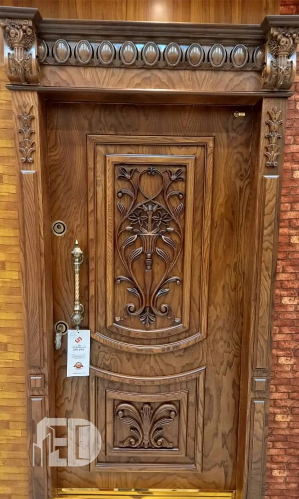 درب ضد سرقت با روکوب روکش طبیعی بلوط کد L6004